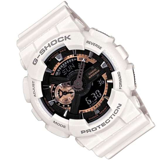 Casio White G-Shock Watch GA110RG-7 GA-110RG-7A