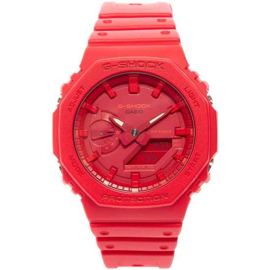Casio G-Shock GA-2100-4A GA-2100-4ADR GA2100-4 Red Sports Watch