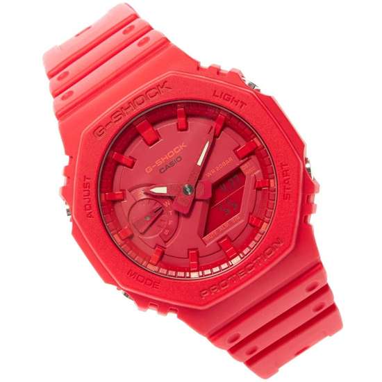 Casio G-Shock GA-2100-4A GA-2100-4ADR GA2100-4 Red Sports Watch