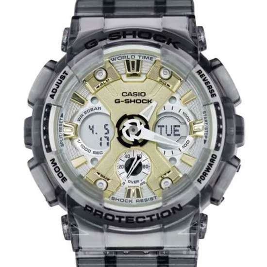 Casio G-Shock Grey Translucence Metallic Watch GMA-S120GS-8A GMAS120GS-8