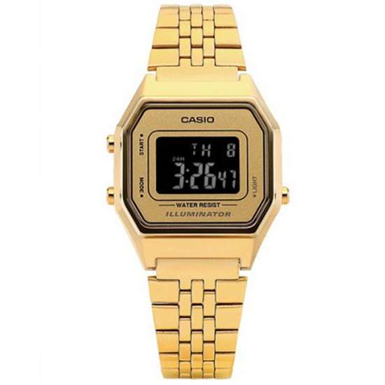 Casio Vintage LA680WGA-9B LA680WGA-9BDF Digital Gold Youth Watch