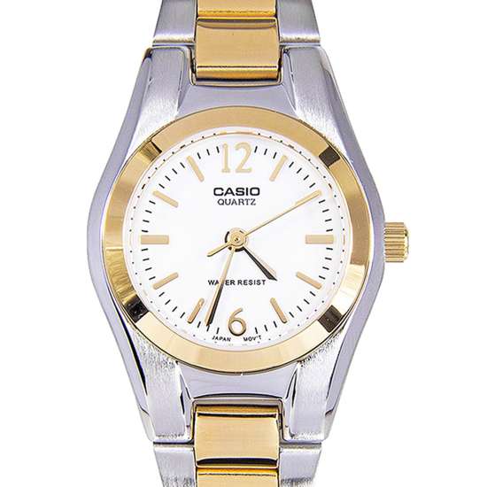 Casio Ladies Enticer Two Tone Watch LTP1253SG-7 LTP-1253SG-7A