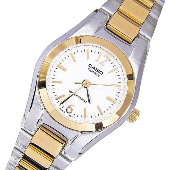 Casio Ladies Enticer Two Tone Watch LTP1253SG-7 LTP-1253SG-7A