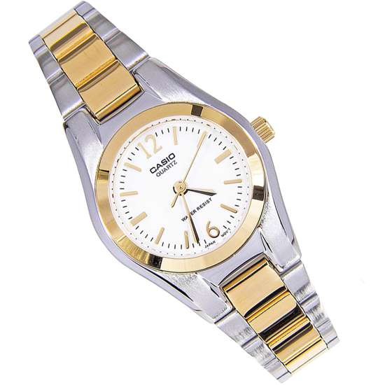 Casio Ladies Enticer Two Tone Watch LTP1253SG-7 LTP-1253SG-7A