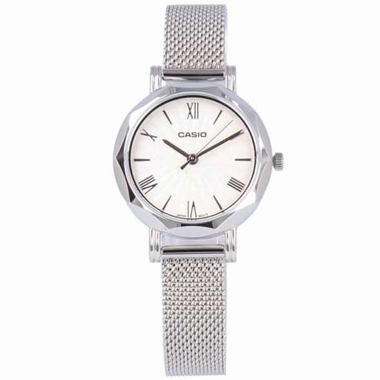 Casio Ladies LTP-E411M-7A LTPE411M-7A Fashion Mesh Casual Watch