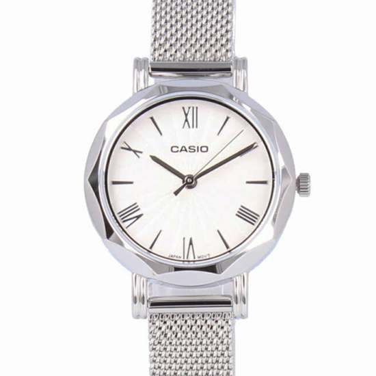 Casio Ladies LTP-E411M-7A LTPE411M-7A Fashion Mesh Casual Watch