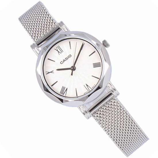 Casio Ladies LTP-E411M-7A LTPE411M-7A Fashion Mesh Casual Watch