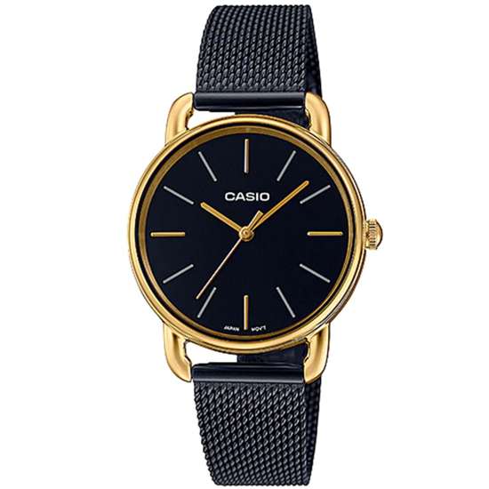 Casio Ladies LTP-E412MGB-1A LTPE412MGB-1A Black Dress Watch