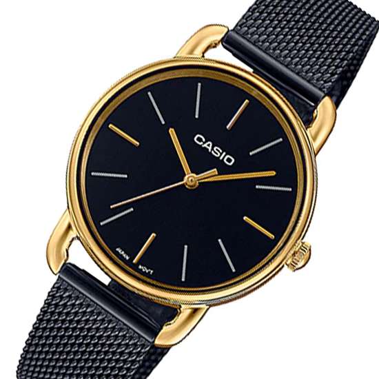 Casio Ladies LTP-E412MGB-1A LTPE412MGB-1A Black Dress Watch