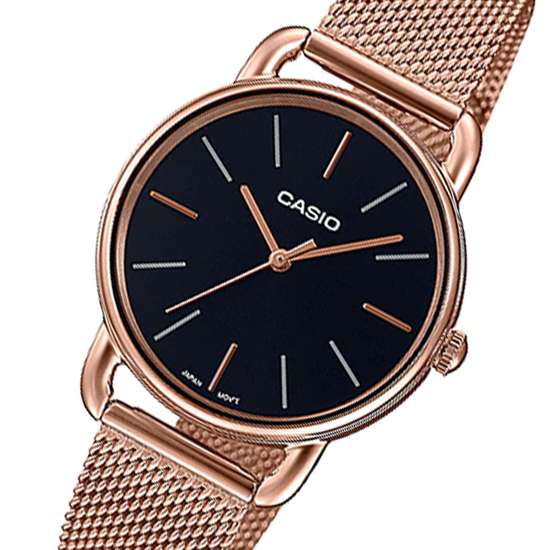 Casio Ladies LTP-E412MPG-1A LTPE412MPG-1A Pink Gold Dress Watch