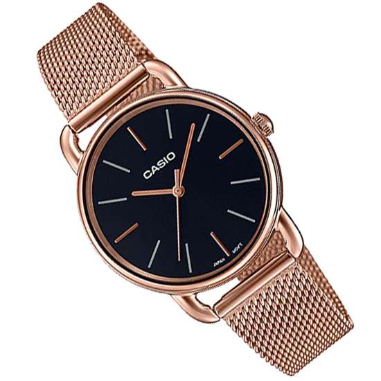 Casio Ladies LTP-E412MPG-1A LTPE412MPG-1A Pink Gold Dress Watch