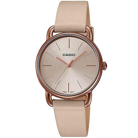 Casio Ladies LTP-E412RL-5A LTPE412RL-5A Leather Dress Watch