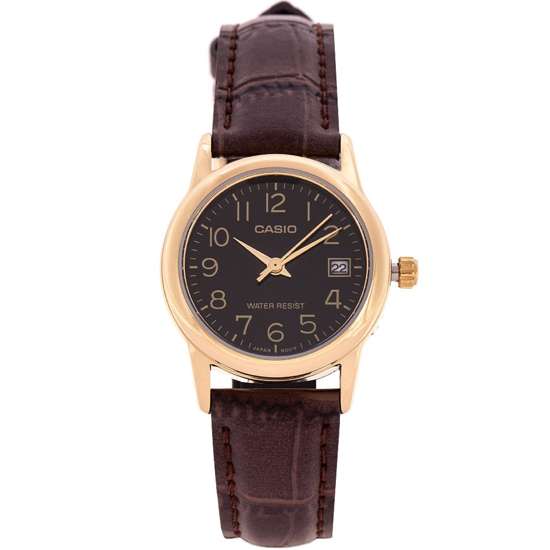 Casio LTP-V002GL-1B LTPV002GL-1B Ladies Leather Watch