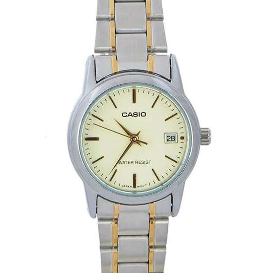 Casio Enticer Ladies Two Tone Watch LTPV002SG-9 LTP-V002SG-9A
