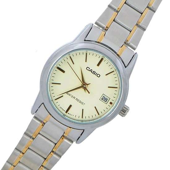 Casio Enticer Ladies Two Tone Watch LTPV002SG-9 LTP-V002SG-9A