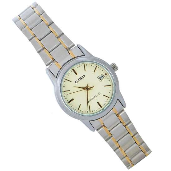 Casio Enticer Ladies Two Tone Watch LTPV002SG-9 LTP-V002SG-9A