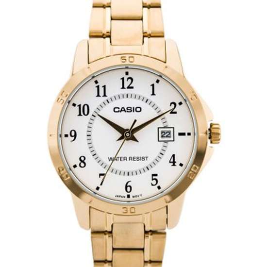 Casio Ladies Classic Gold Watch LTP-V004G-7B LTPV004G-7B
