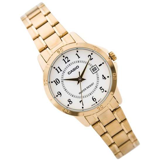 Casio Ladies Classic Gold Watch LTP-V004G-7B LTPV004G-7B