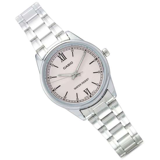 Casio Ladies Pink Dial Watch LTP-V005D-4B2 LTPV005D-4B2