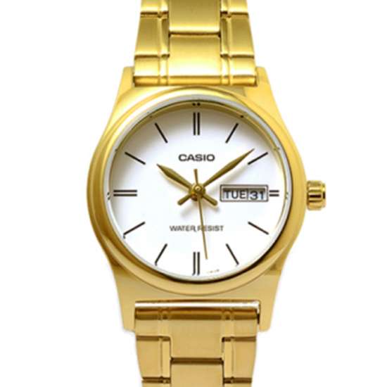 Casio Ladies Quartz LTP-V006G-7B LTPV006G-7B Gold Watch
