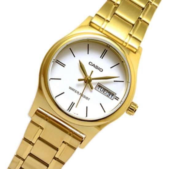 Casio Ladies Quartz LTP-V006G-7B LTPV006G-7B Gold Watch