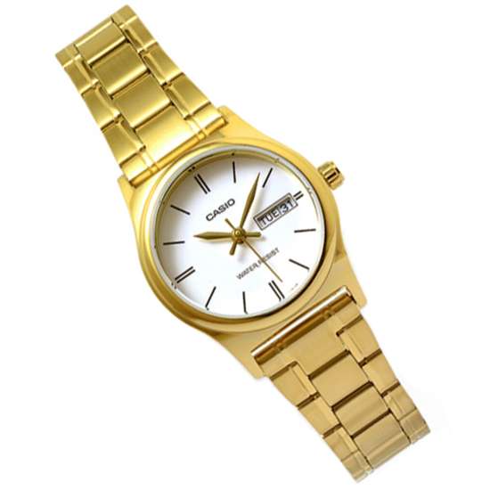 Casio Ladies Quartz LTP-V006G-7B LTPV006G-7B Gold Watch
