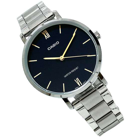 Casio LTP-VT01D-1B LTPVT01D-1B LTP-VT01D-1BUDF Ladies Stainless Steel Watch