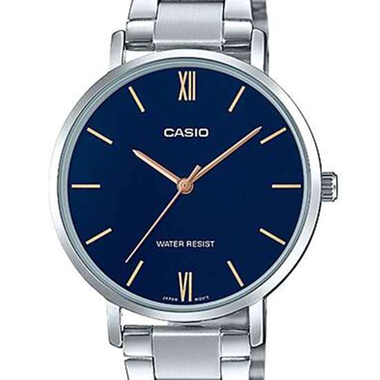 Casio Womens Quartz LTP-VT01D-2B LTPVT01D-2B Blue Dial Watch
