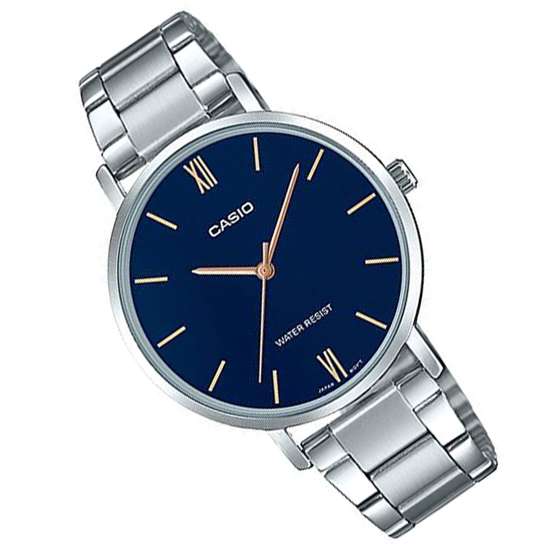Casio Womens Quartz LTP-VT01D-2B LTPVT01D-2B Blue Dial Watch