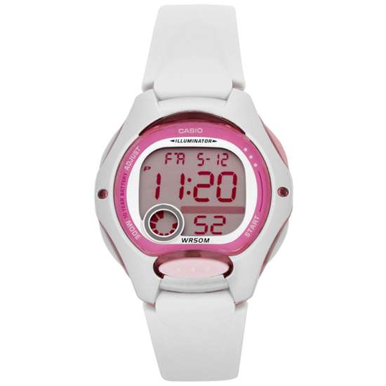 Casio LW-200-7AV LW200-7A Ladies Dual Time White Watch
