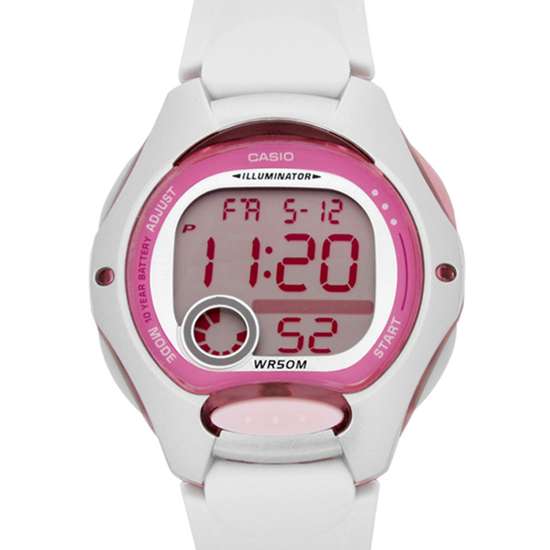 Casio LW-200-7AV LW200-7A Ladies Dual Time White Watch
