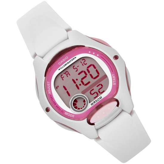 Casio LW-200-7AV LW200-7A Ladies Dual Time White Watch