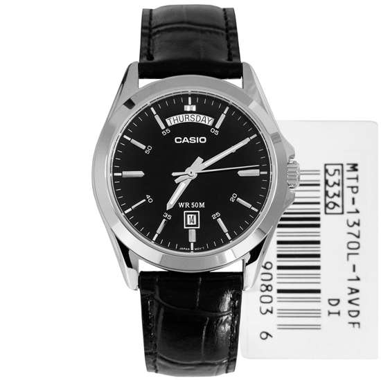 Casio Leather Quartz Watch MTP1370L-1A MTP-1370L-1AV