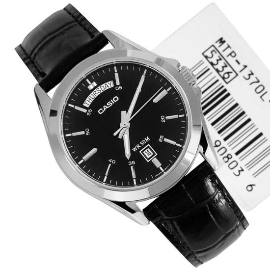 Casio Leather Quartz Watch MTP1370L-1A MTP-1370L-1AV