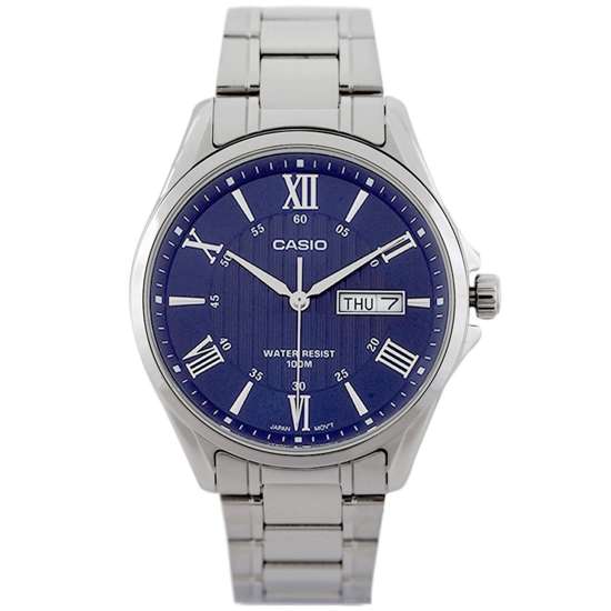 Casio MTP-1384D-2AV MTP1384D-2A Male Stainless Watch