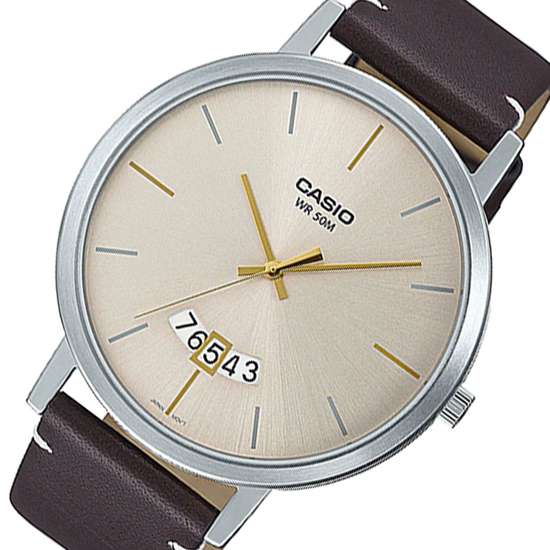 Casio Quartz MTP-B100L-9EV MTPB100L-9E Male Leather Watch