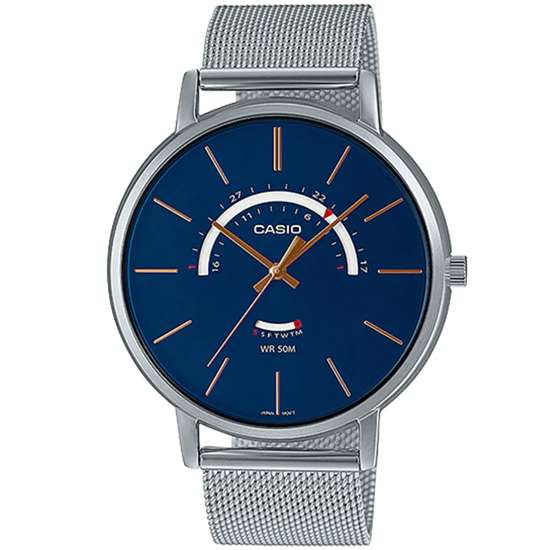 Casio Mesh MTP-B105M-2AV MTPB105M-2A Male Quartz Watch