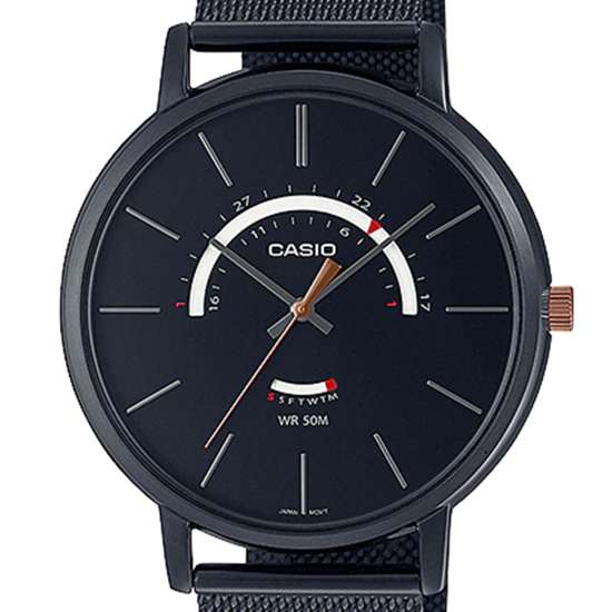 Casio Mesh MTP-B105MB-1AV MTPB105MB-1A Male Quartz Watch