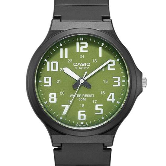 Casio Youth Green Dial Watch MW240-3B MW-240-3BV