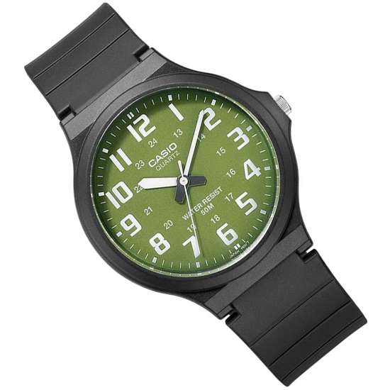 Casio Youth Green Dial Watch MW240-3B MW-240-3BV