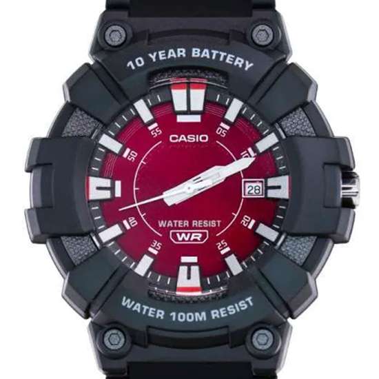 Casio Youth Red Dial Analog MW-610H-4A MW610H-4A Sporty Watch