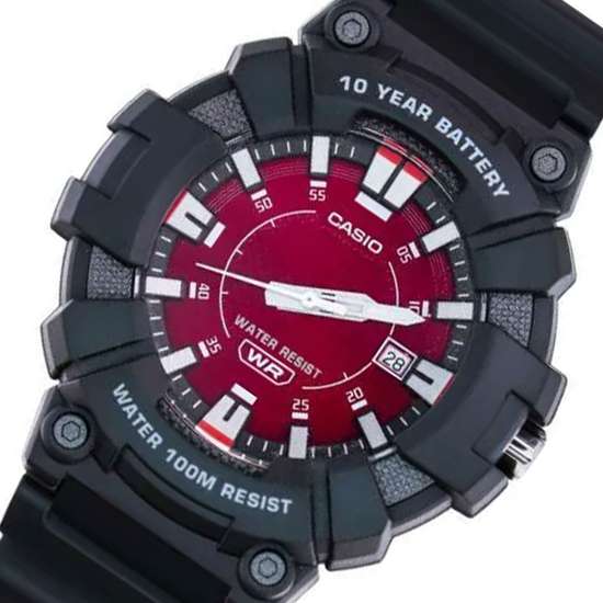 Casio Youth Red Dial Analog MW-610H-4A MW610H-4A Sporty Watch