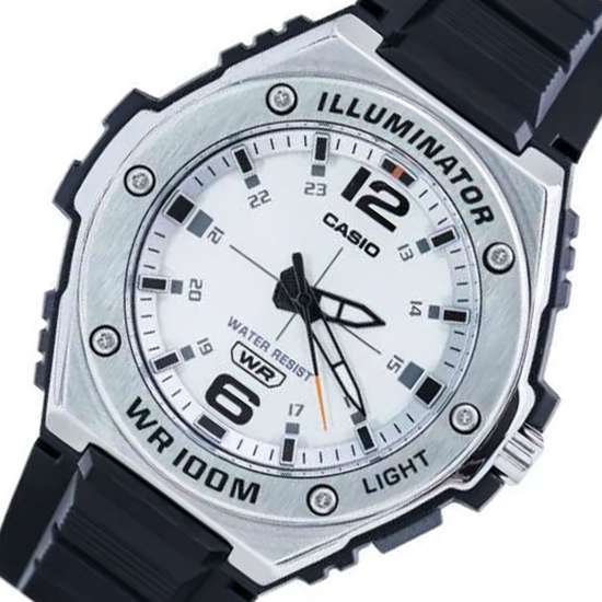 Casio Classic Sporty Silver Dial MWA-100H-7A MWA100H-7 Rubber Watch