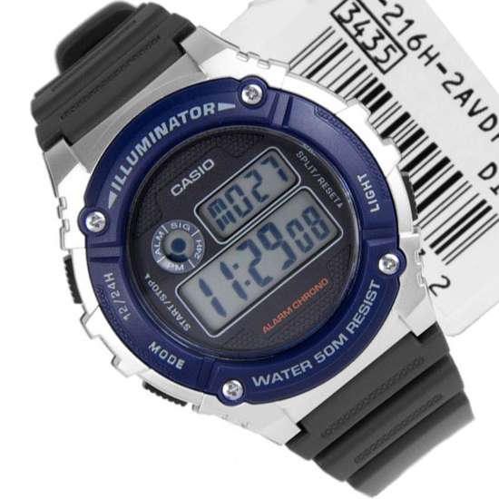 Casio W-216H-2AV W216H-2A Chronograph Digital Watch