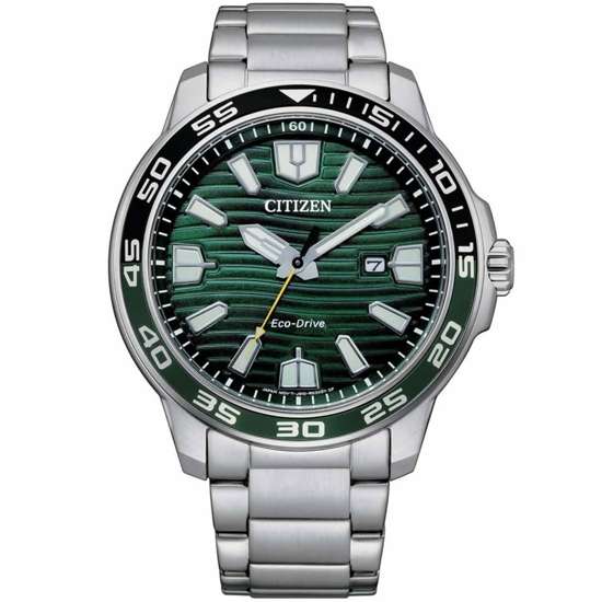Citizen Eco-Drive AW1526-89X Green Dial Male Sports Watch