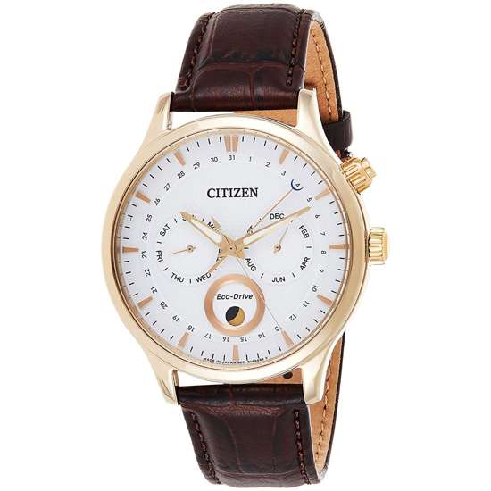 Citizen AP1052-00A Moon Phase Leather Watch