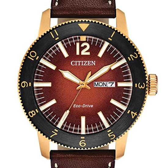 Citizen Eco-Drive AW0079-13X Leather Mens Sports Watch