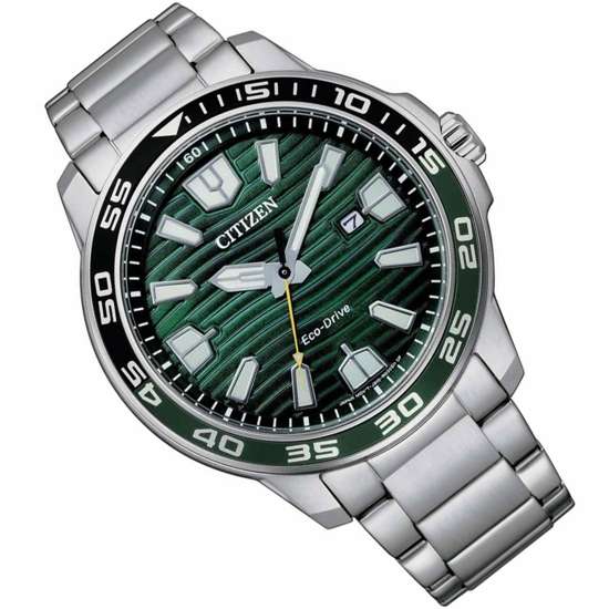 Citizen Eco-Drive AW1526-89X Green Dial Male Sports Watch