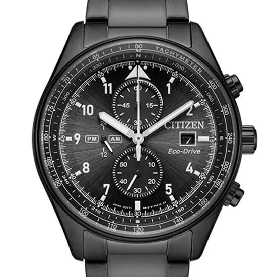Citizen Eco-Drive Chronograph CA0775-87E Black Analog Watch