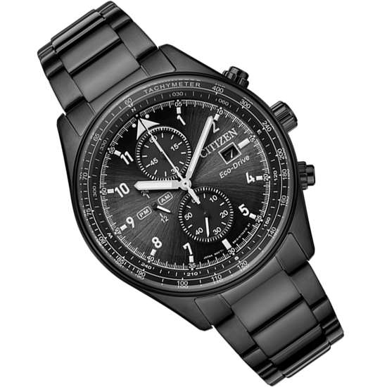 Citizen Eco-Drive Chronograph CA0775-87E Black Analog Watch